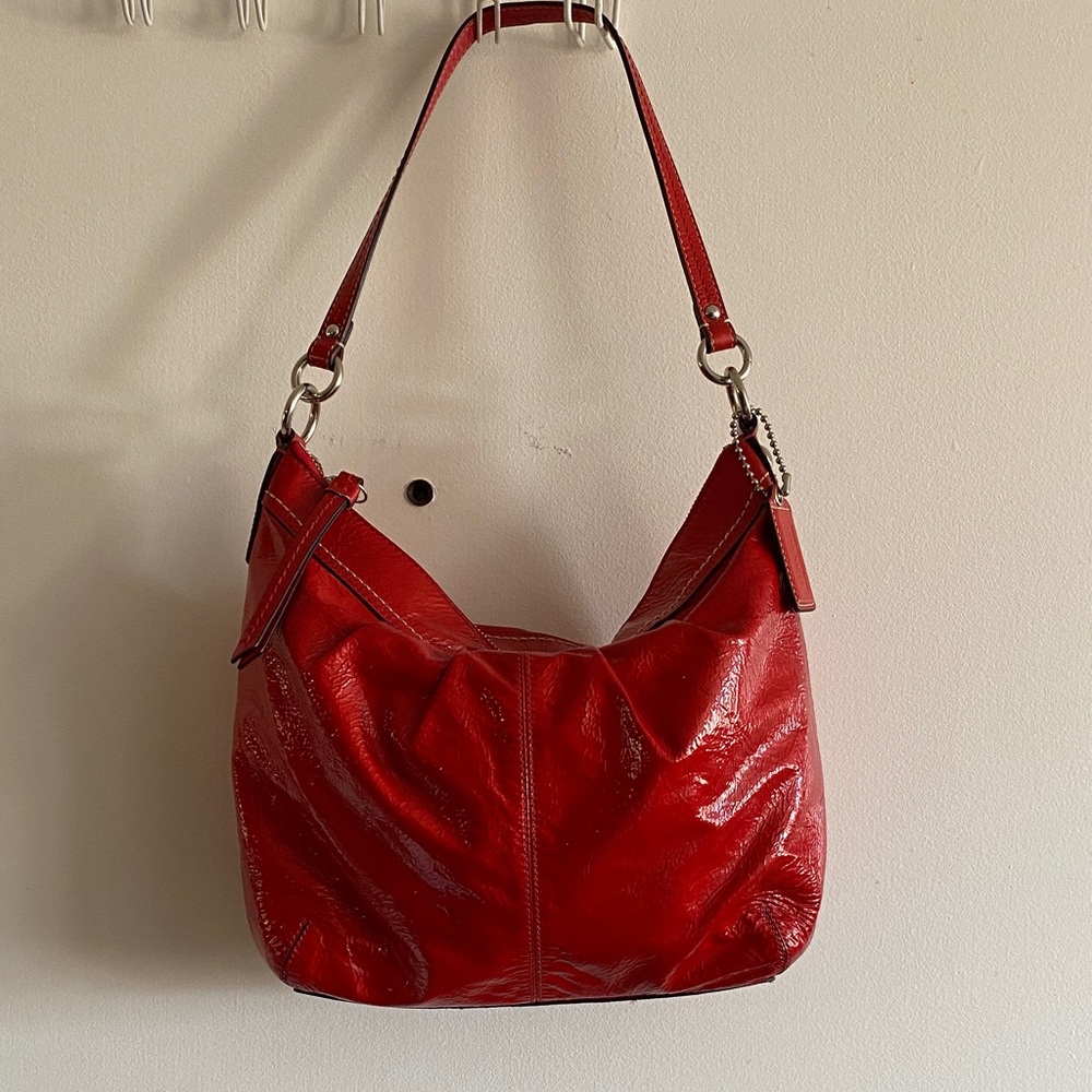 Coach Vibrant Red Shoulder Bag